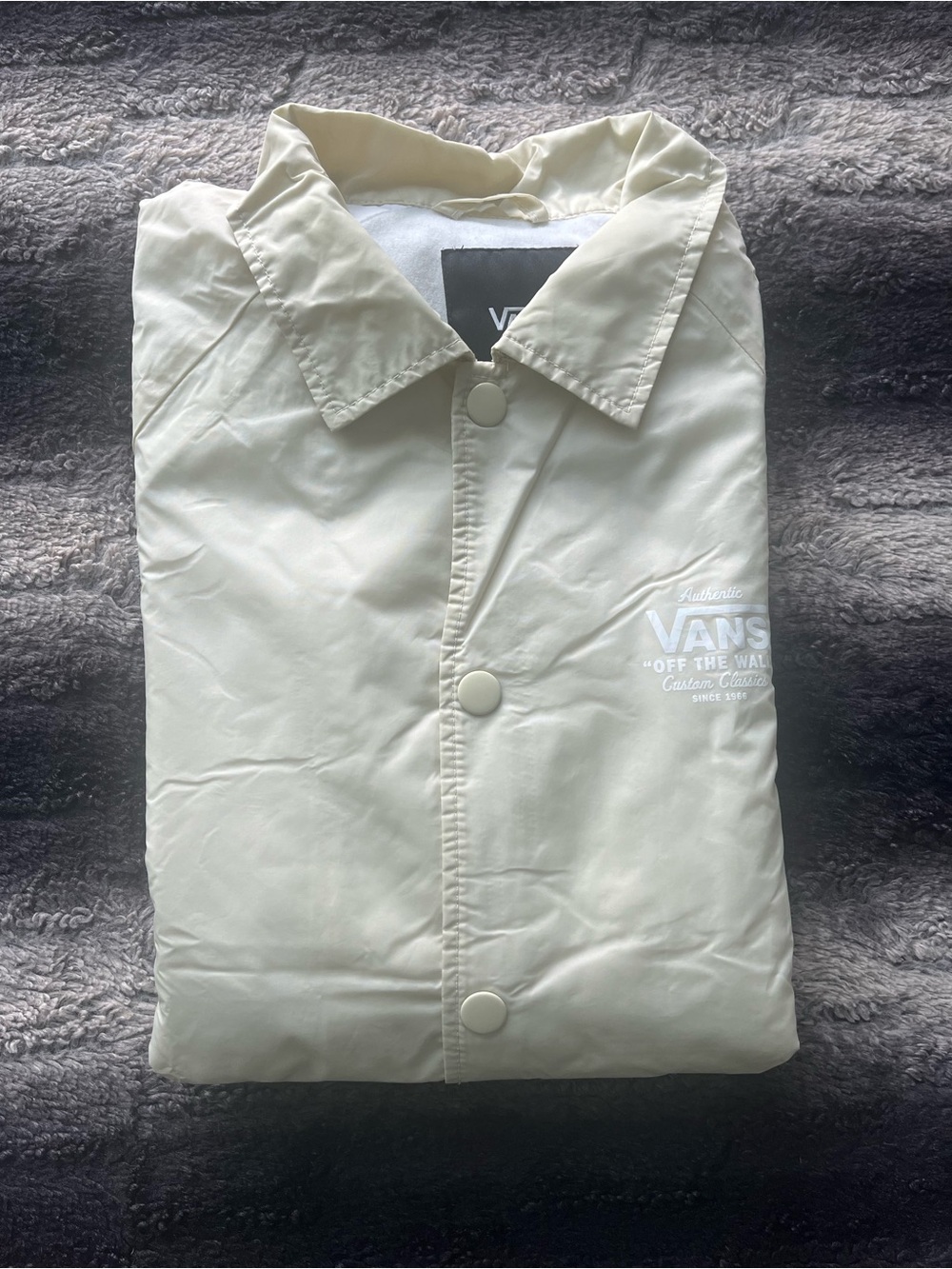Vans Cream Coach Windbreaker Jacket